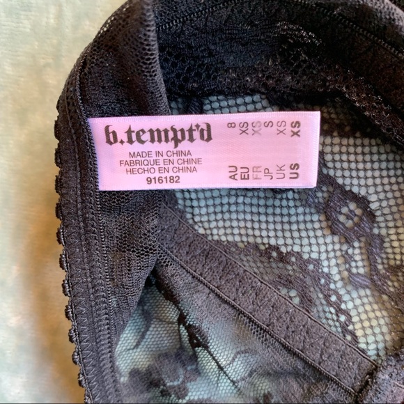 B.tempt’d by Wacoal Black Lace Bandeau, XS, NWT - Picture 6 of 9
